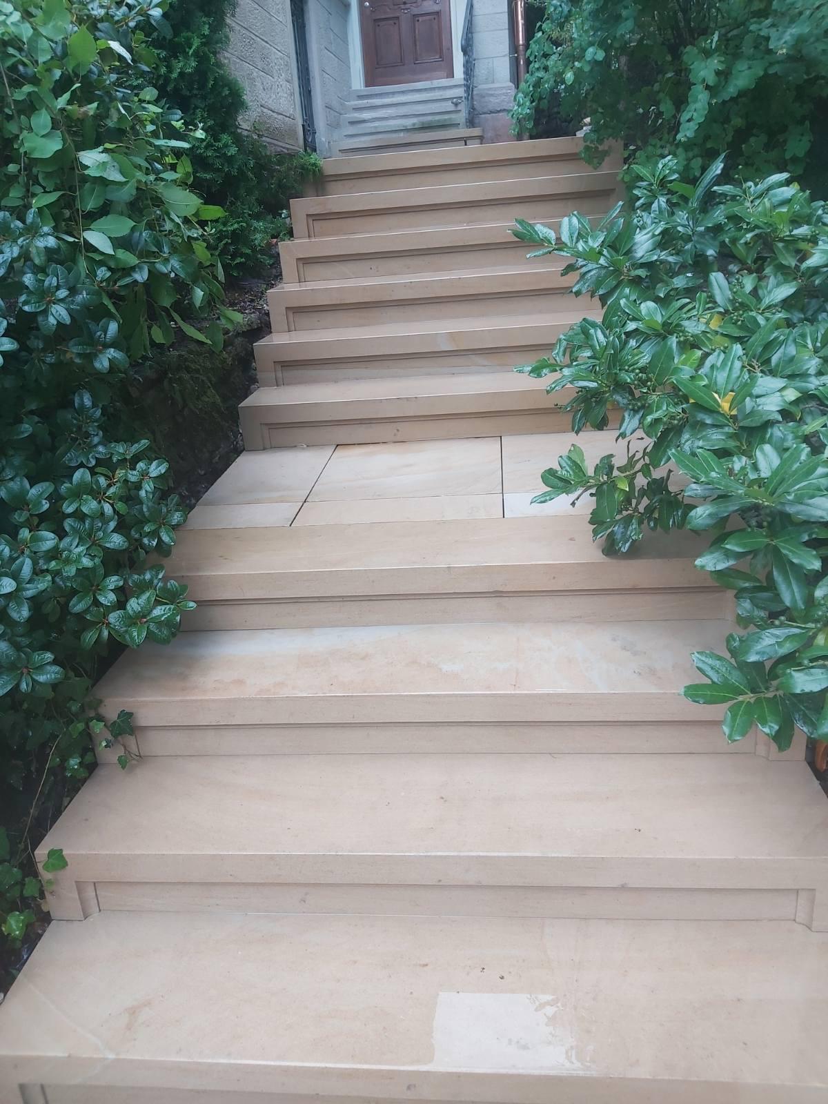 Sandstein Treppe